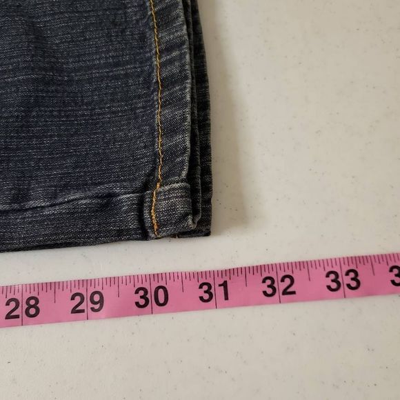 Jordache Blue and Brown Flare Jeans - Picture 11 of 12